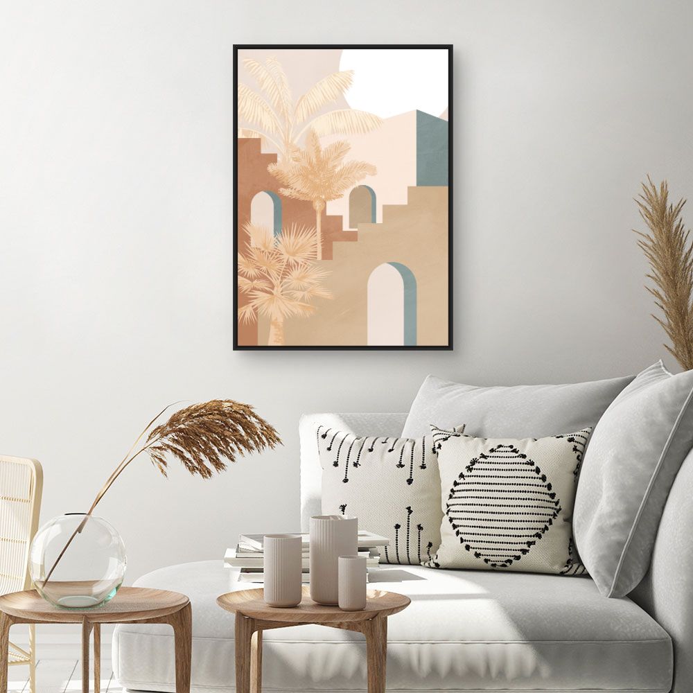 Tableau Scène exotique paisible