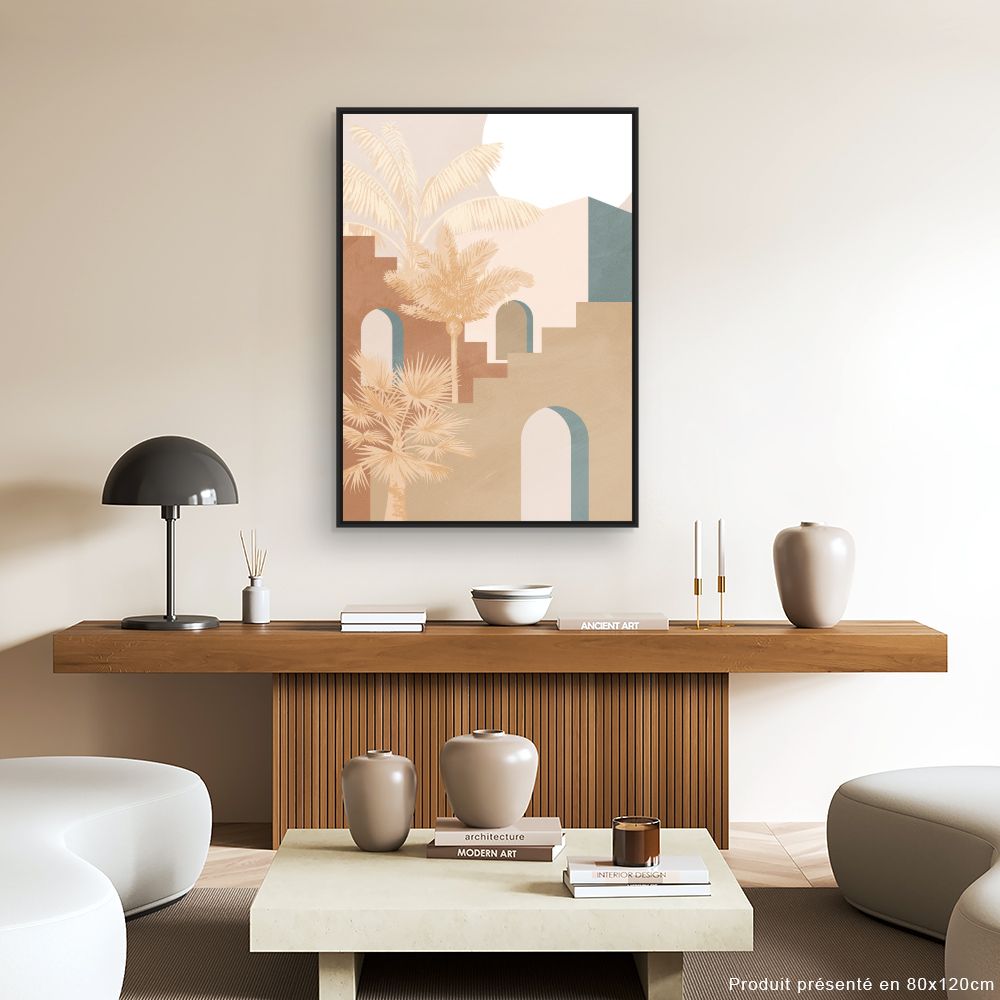 Tableau Scène exotique paisible