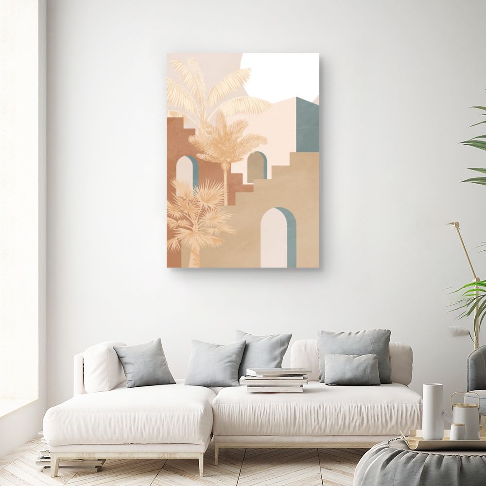Tableau Scène exotique paisible
