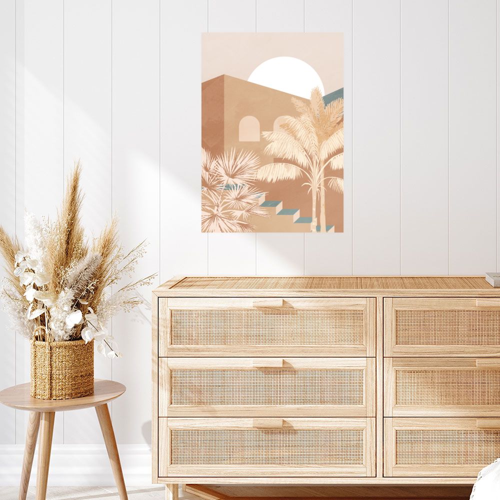 Affiche Palmeraie ensoleillée