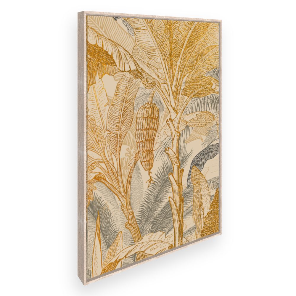 Toile Feuilles tropicales élégantes