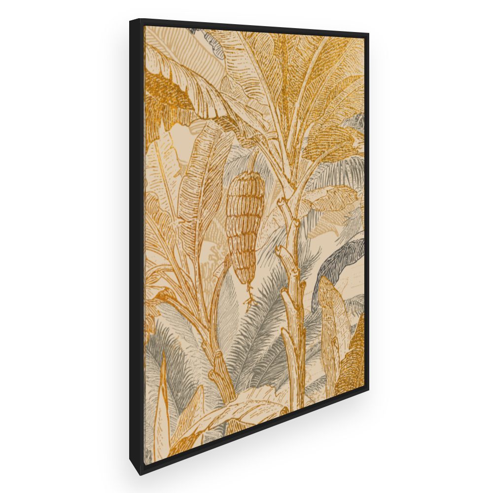 Toile Feuilles tropicales élégantes