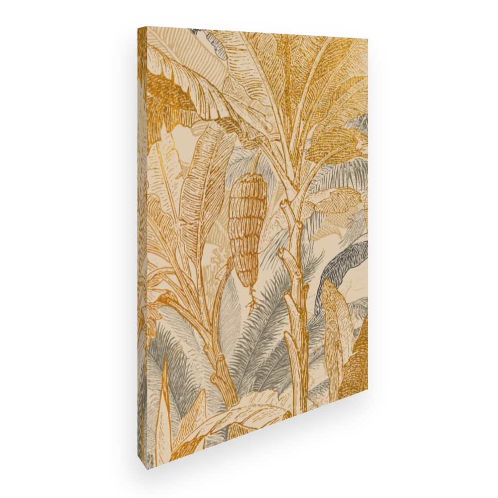 Toile Feuilles tropicales élégantes