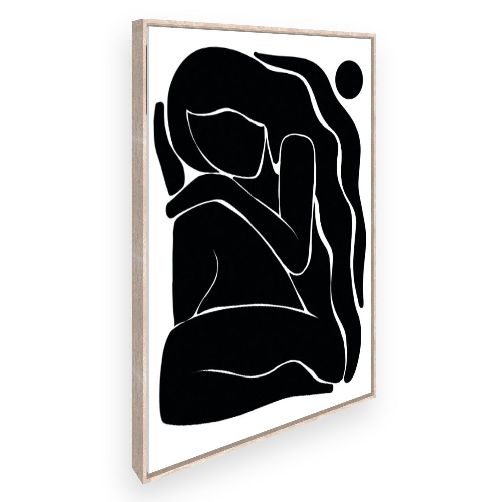 Toile Silhouette abstraite