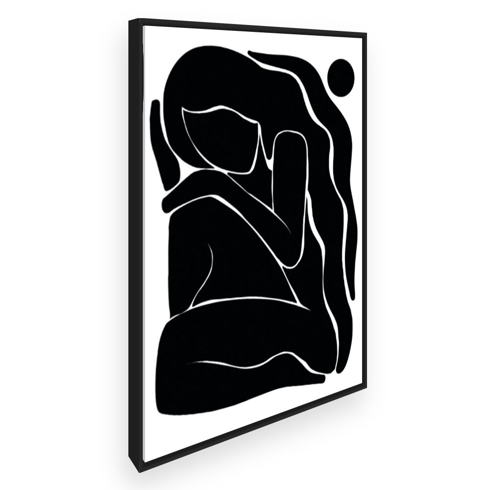 Toile Silhouette abstraite