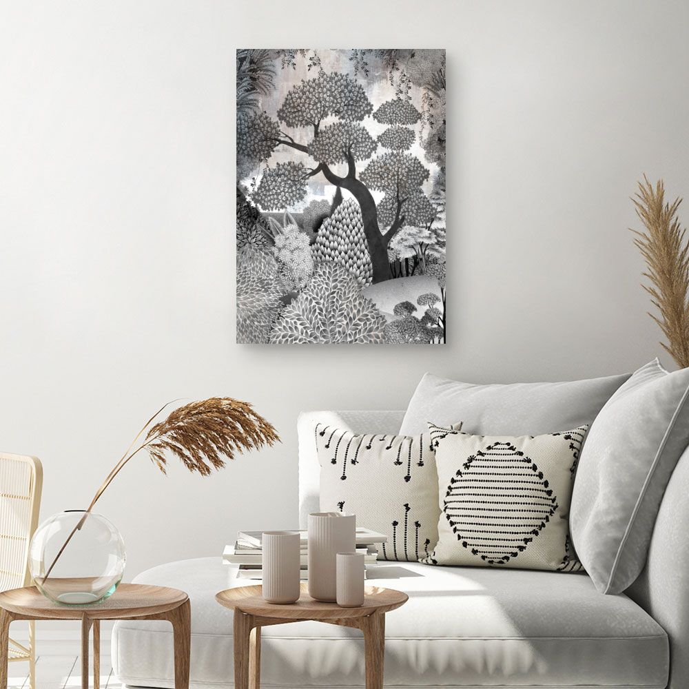 Tableau Forêt stylisée
