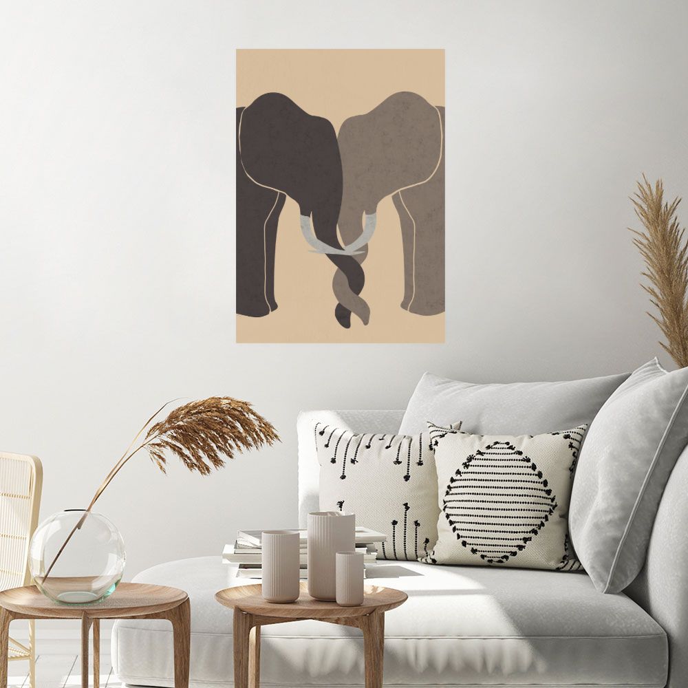 Affiche Éléphants élégants