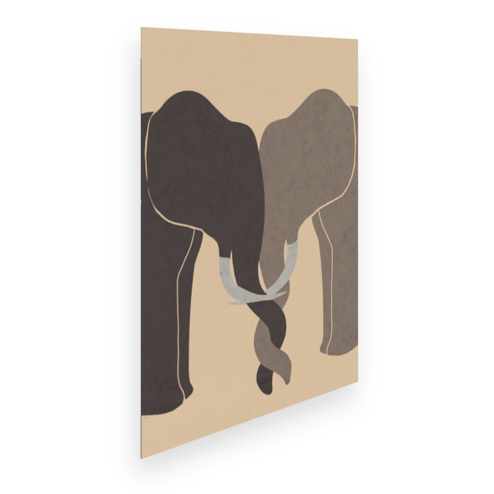 Affiche Éléphants élégants