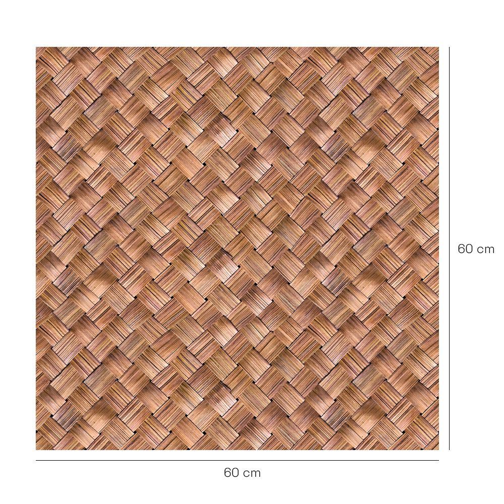 Crédence en aluminium n°76 / Effet tressé naturel