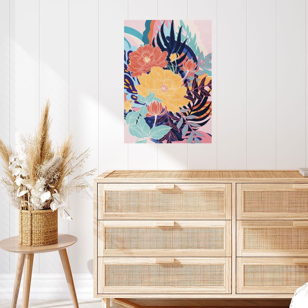 Affiche Fleurs vibrantes