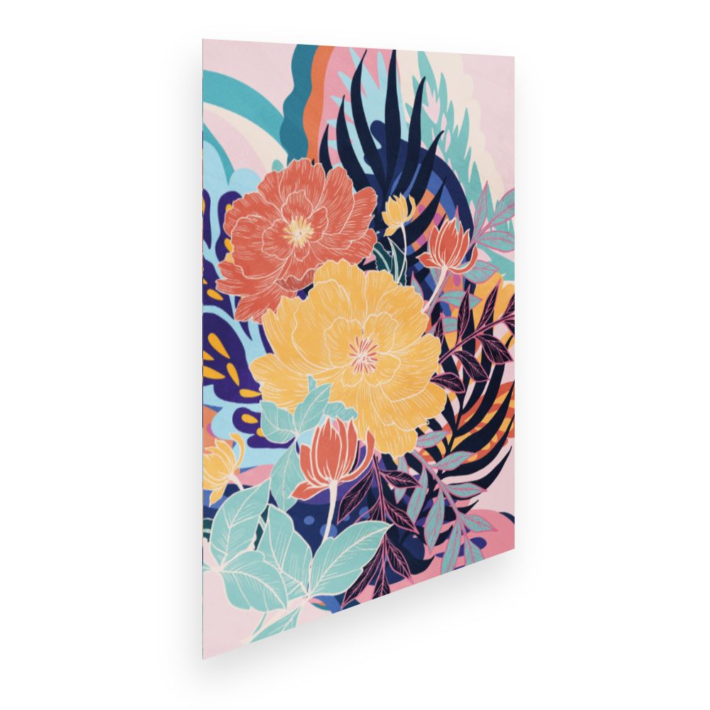 Affiche Fleurs vibrantes