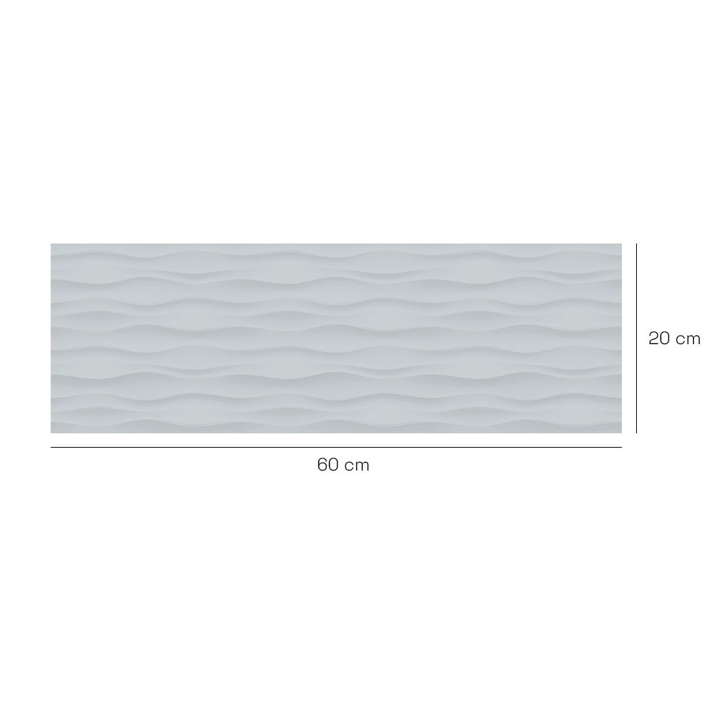 Crédence en aluminium n°74 / Ondulations élégantes