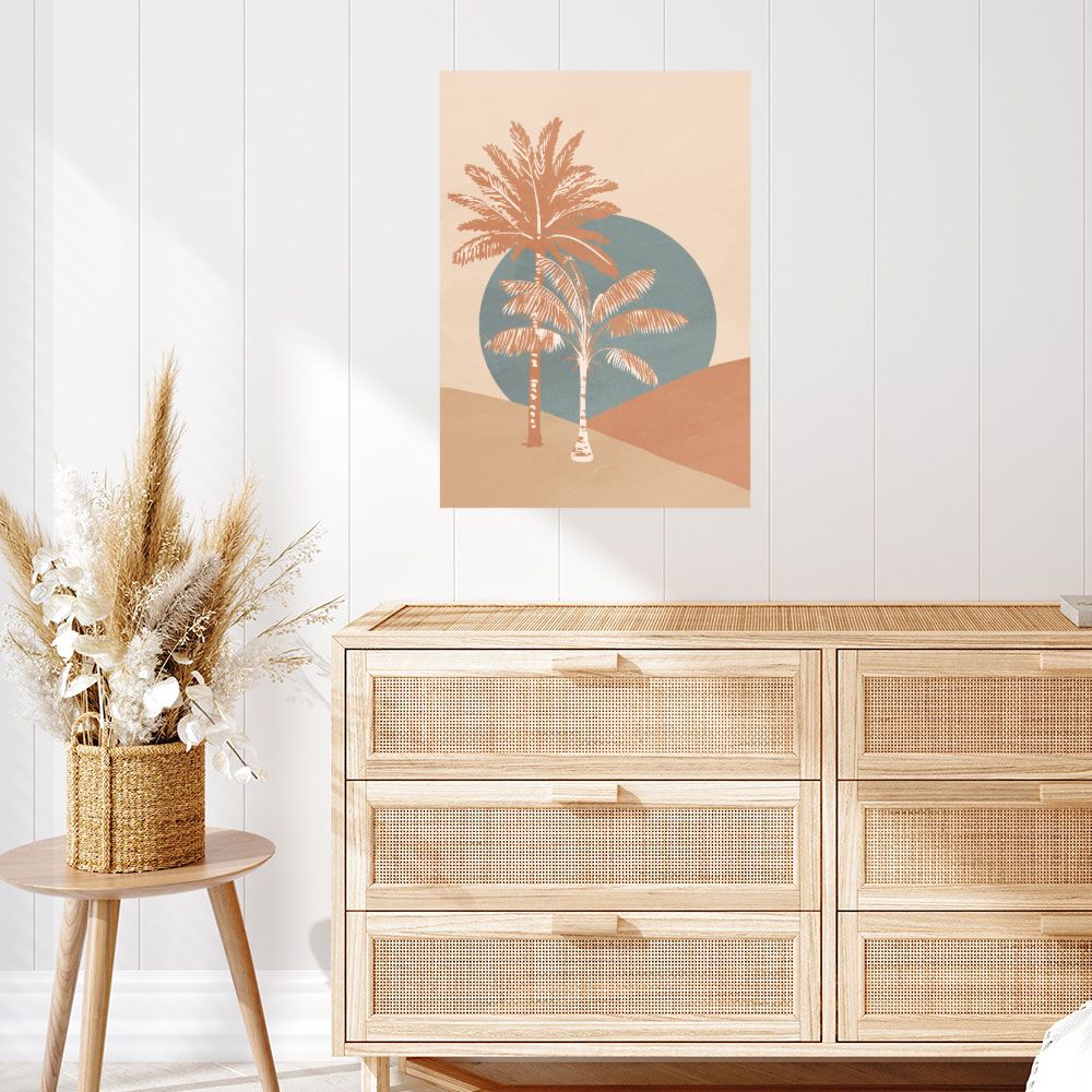 Affiche Palmiers ensoleillés