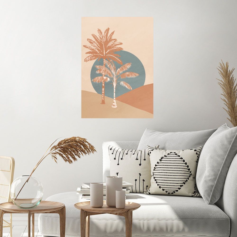 Affiche Palmiers ensoleillés