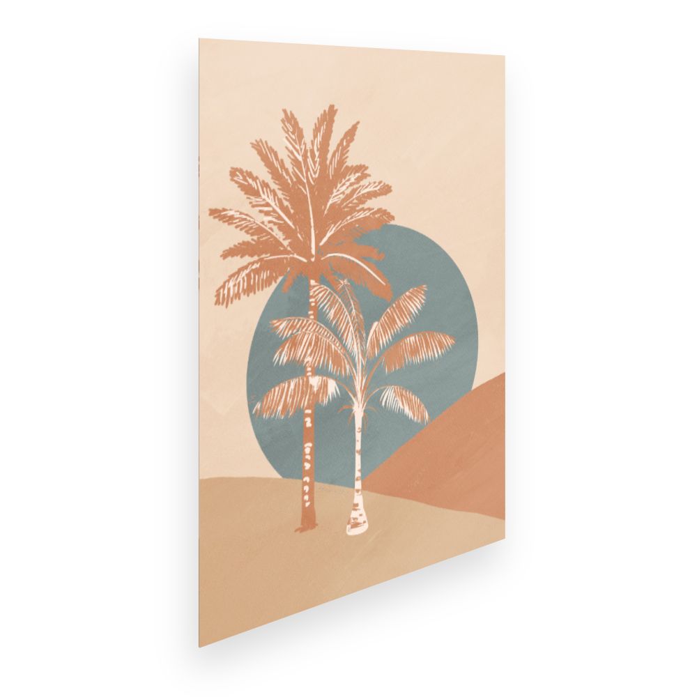 Affiche Palmiers ensoleillés
