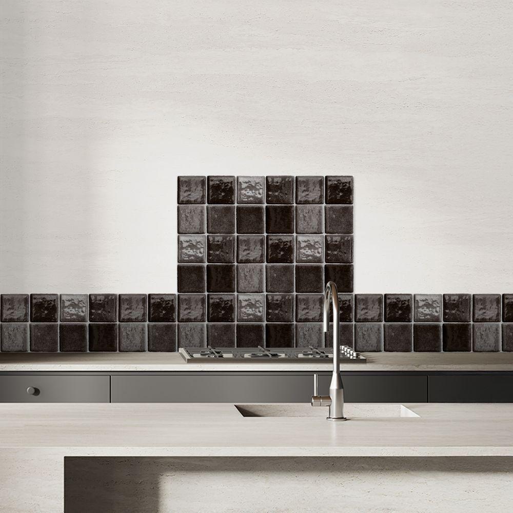 Crédence en aluminium / Élégance mosaïque brillante