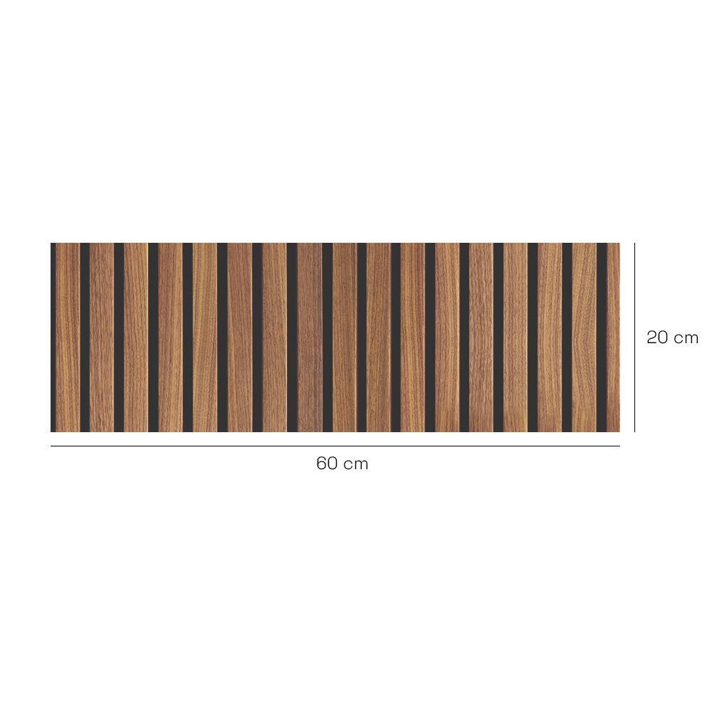 Crédence en aluminium n°61 / Rayures élégantes bois