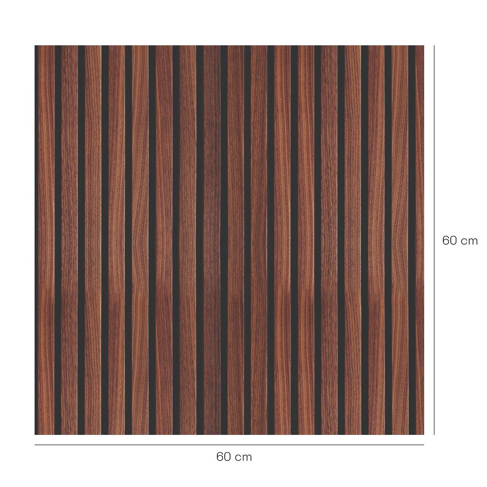 Crédence en aluminium n°59 / Rayures bois élégantes