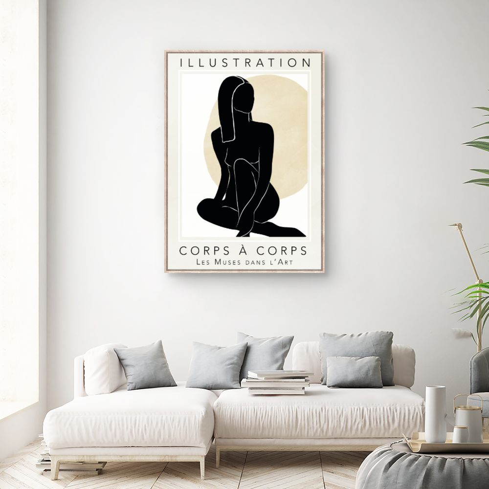 Tableau Silhouette féminine élégante