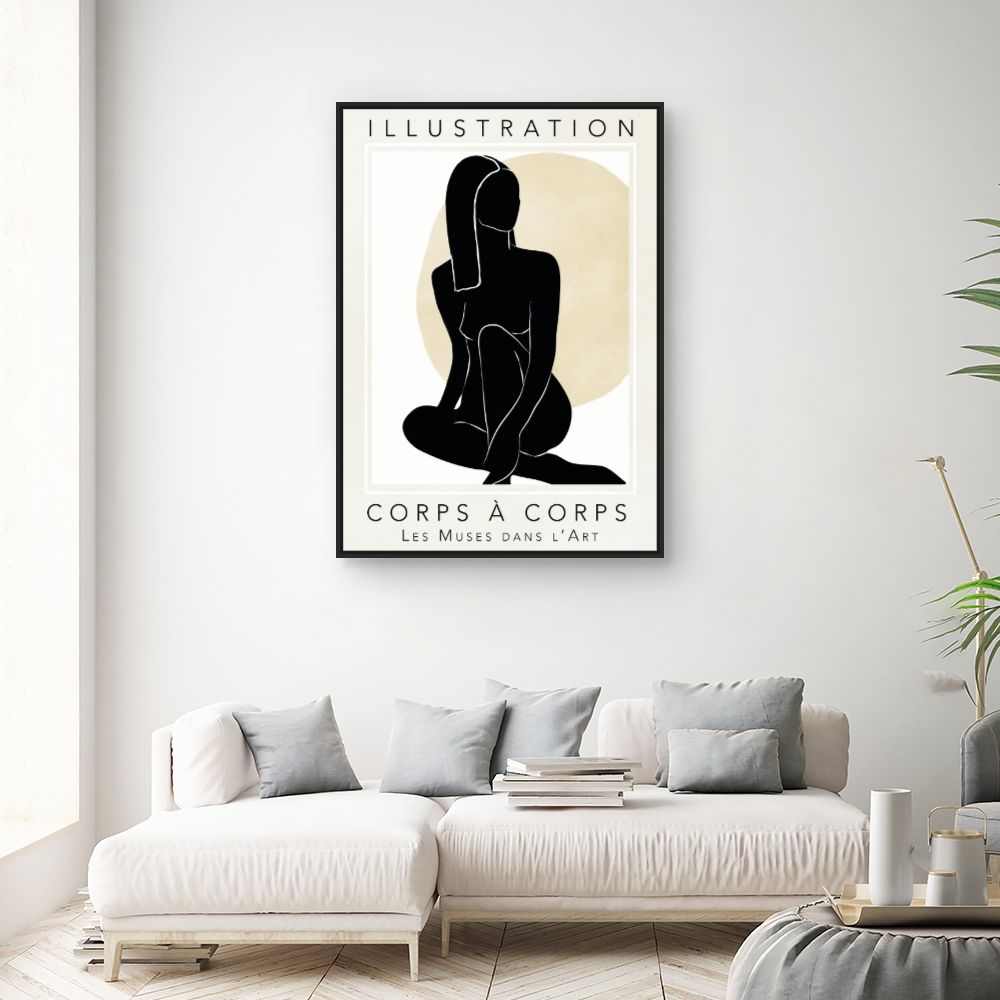 Tableau Silhouette féminine élégante