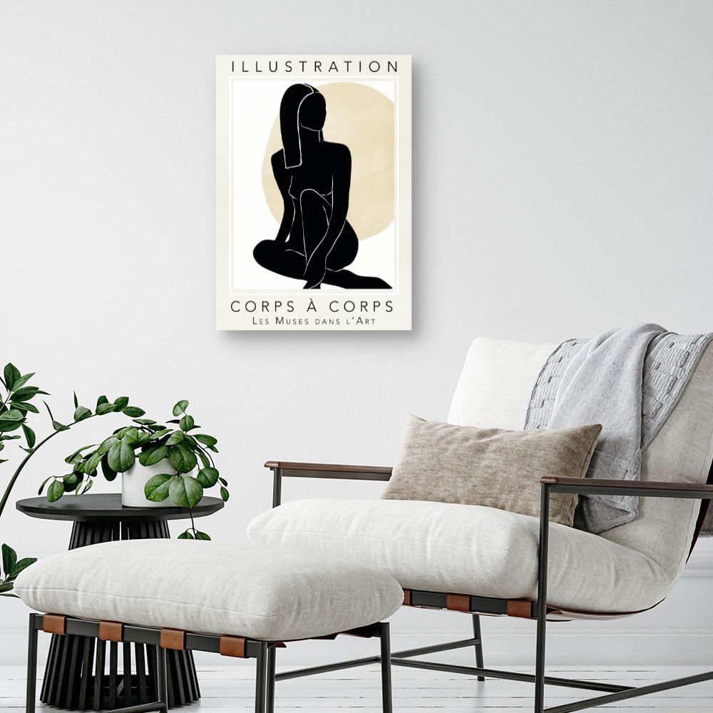 Tableau Silhouette féminine élégante