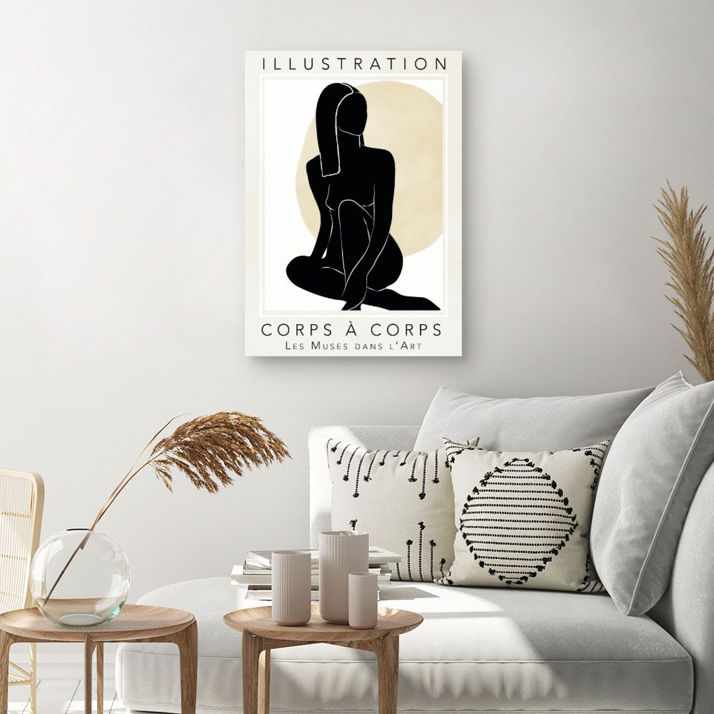 Tableau Silhouette féminine élégante