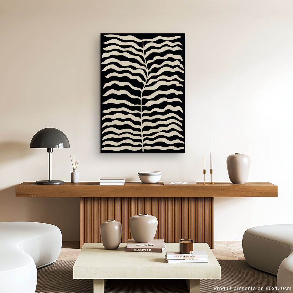 Tableau Feuilles ondulantes