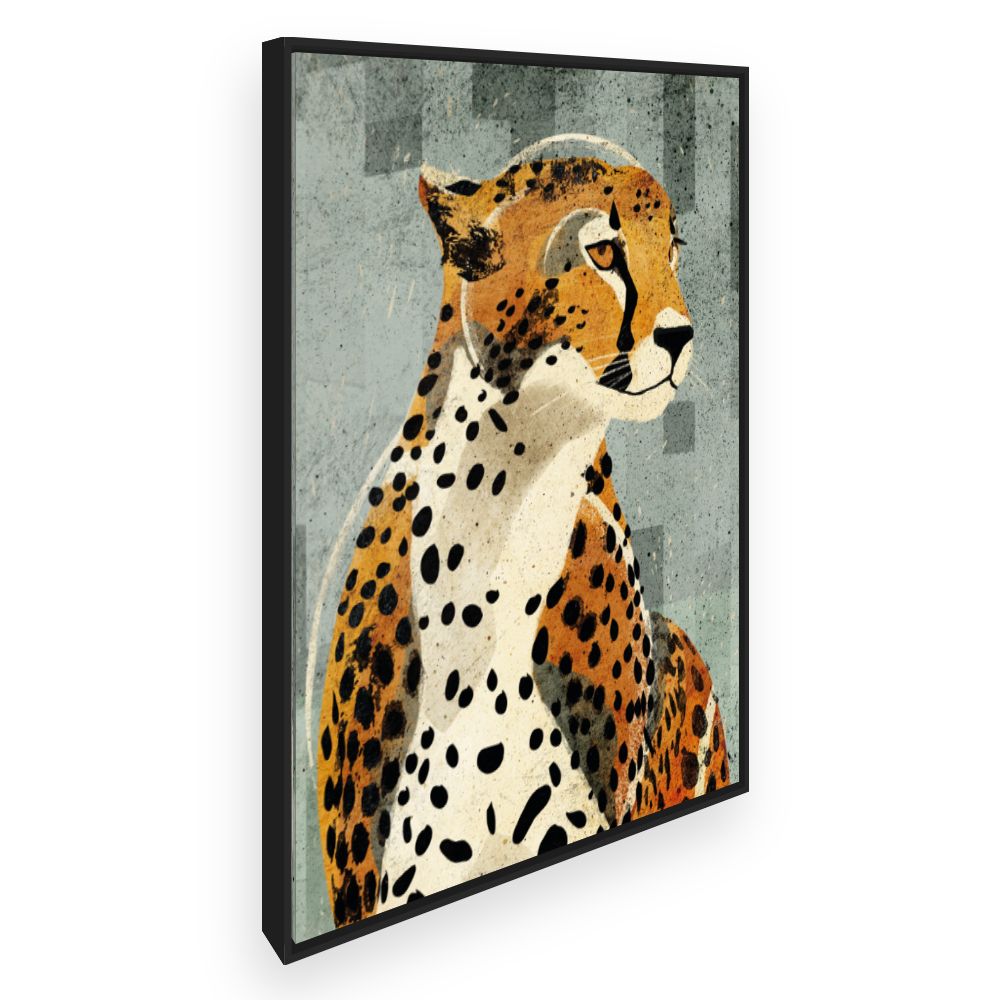 Toile Élégant guépard stylisé