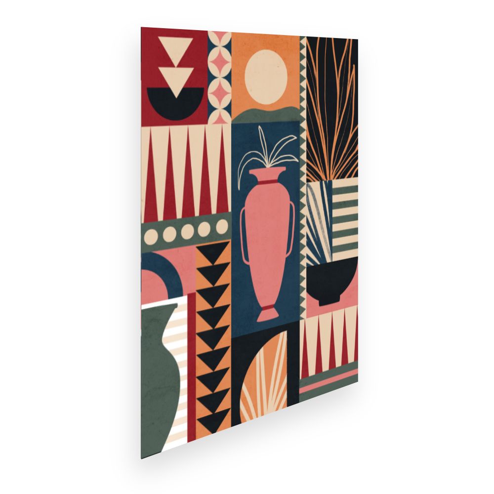 Affiche Motifs géométriques vibrants