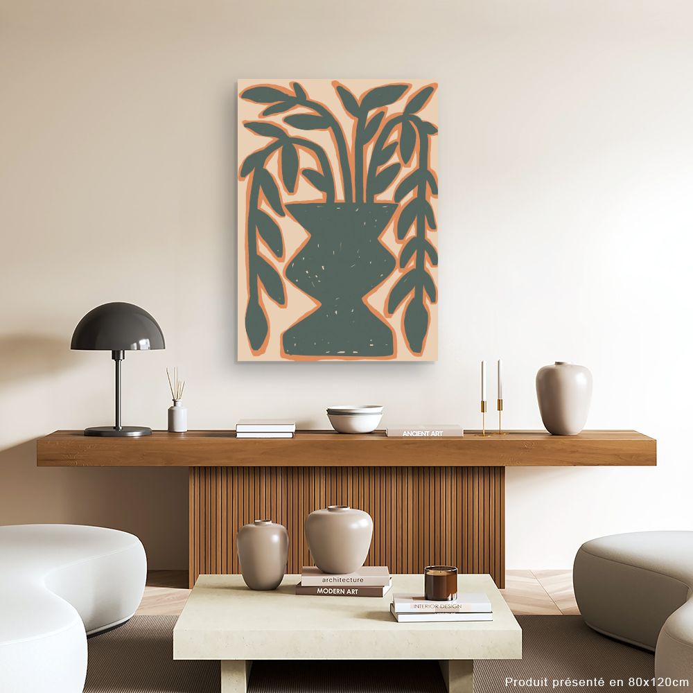 Tableau Vase abstrait