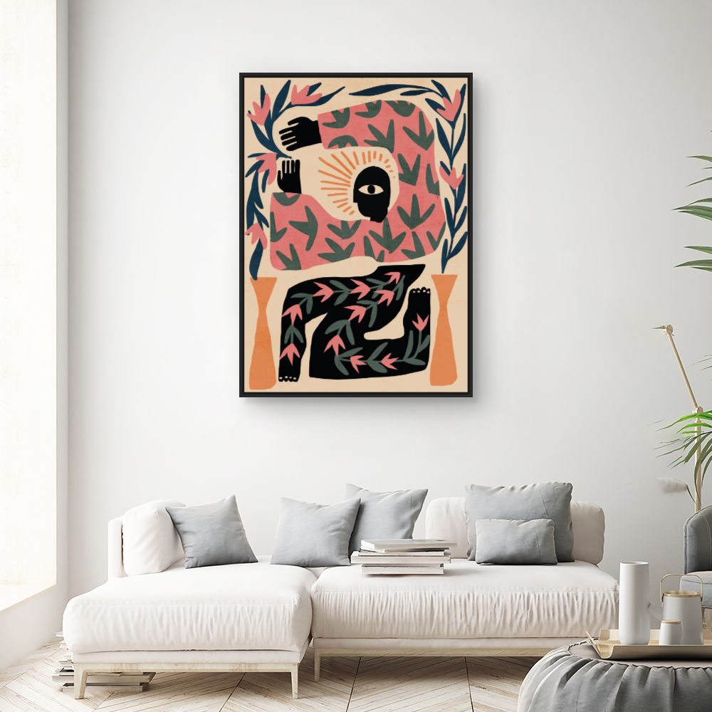 Tableau Composition abstraite mystérieuse