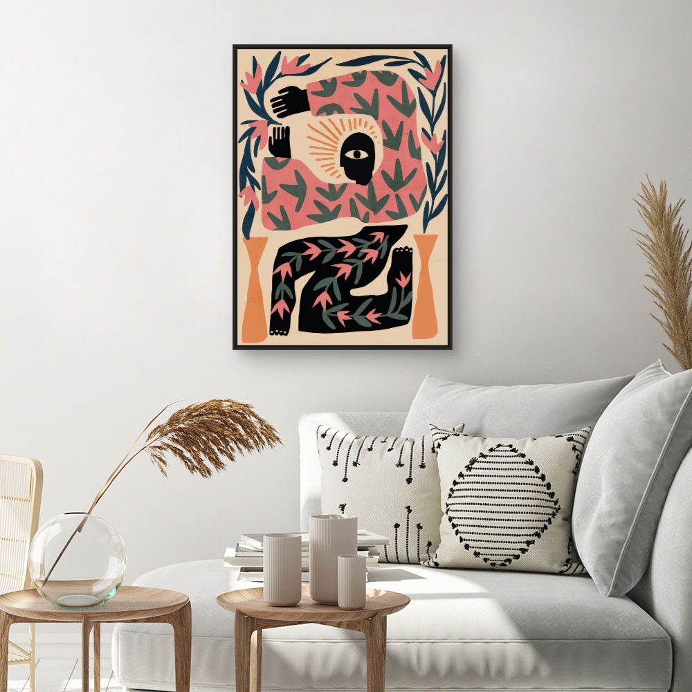 Tableau Composition abstraite mystérieuse