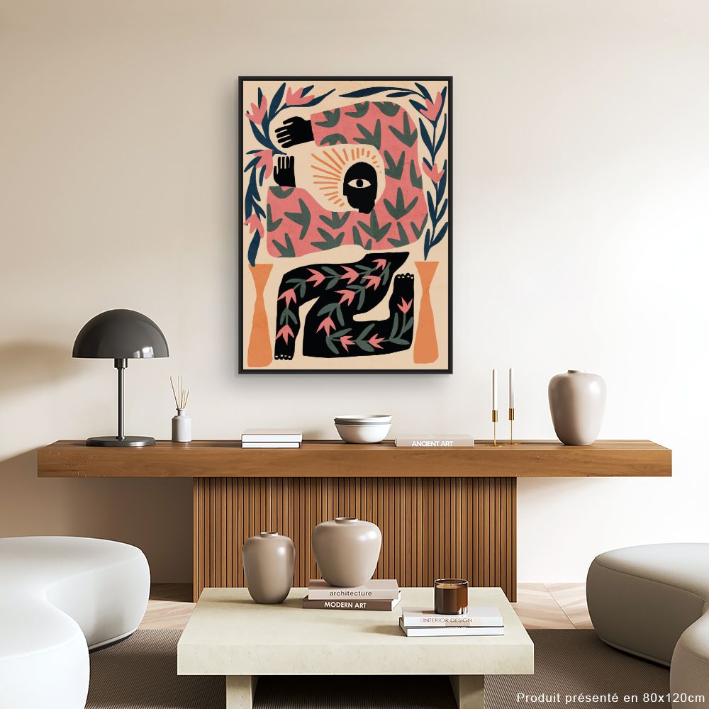 Tableau Composition abstraite mystérieuse