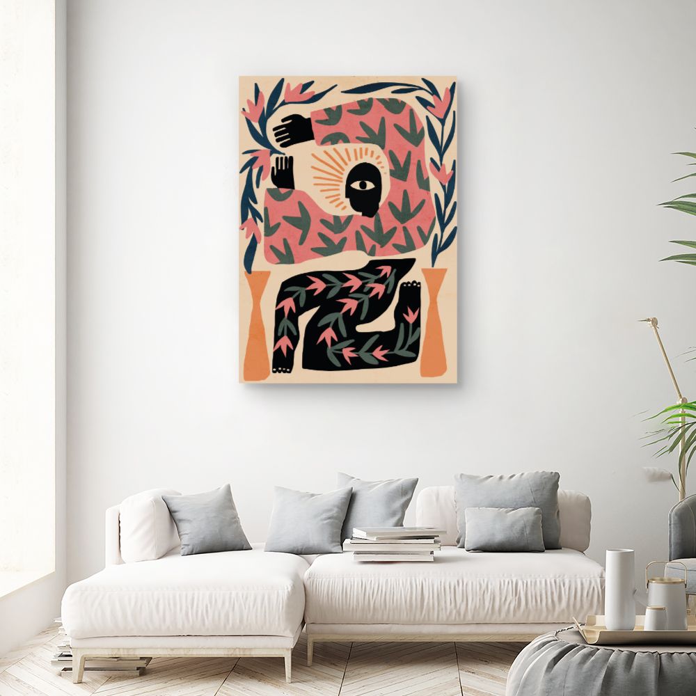 Tableau Composition abstraite mystérieuse