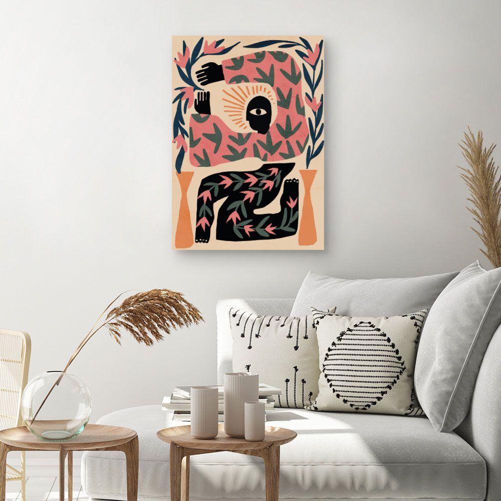 Tableau Composition abstraite mystérieuse