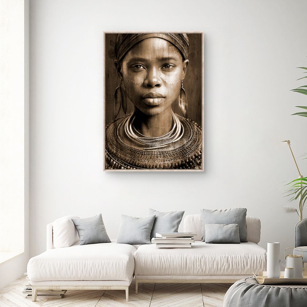 Tableau Portrait tribal captivant
