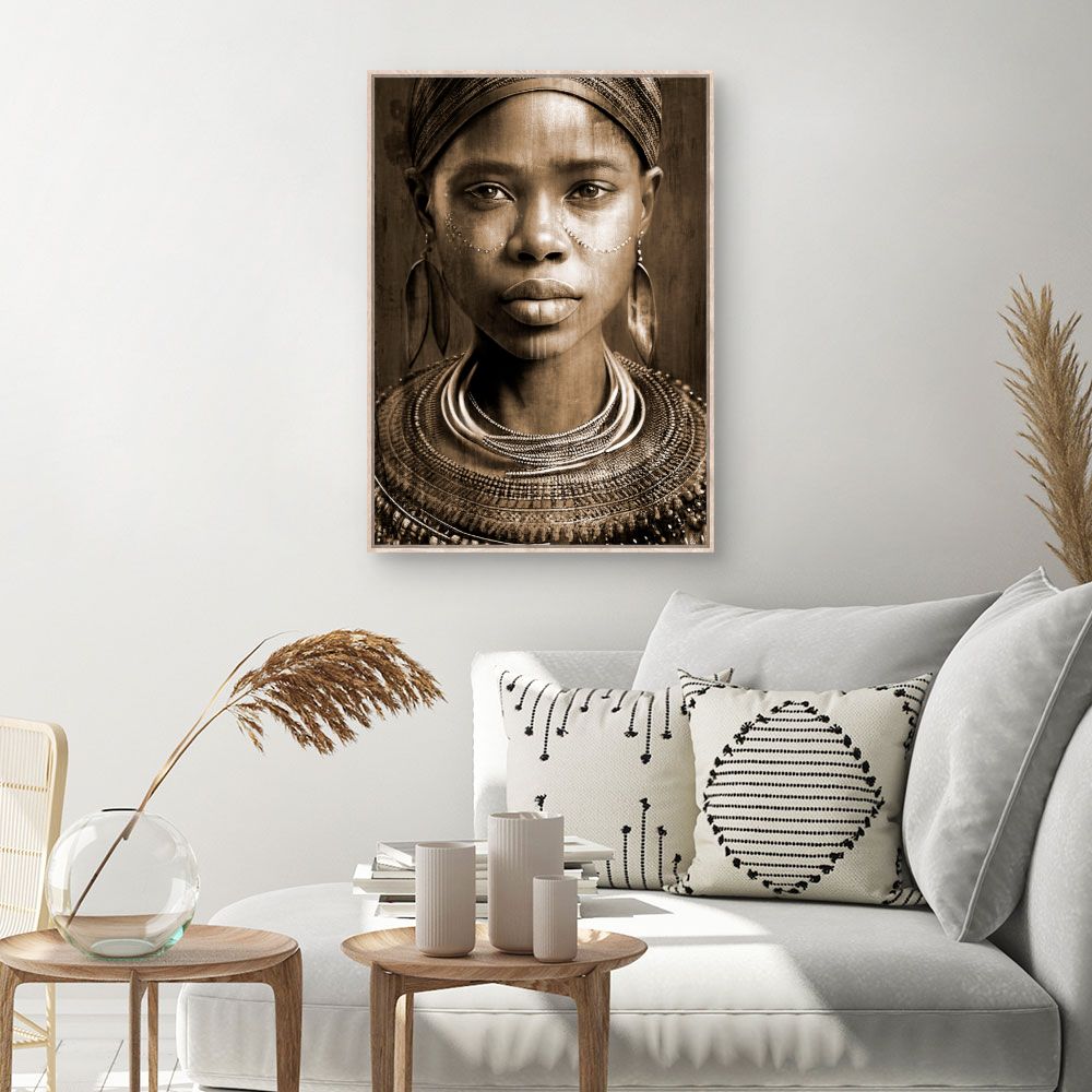 Tableau Portrait tribal captivant