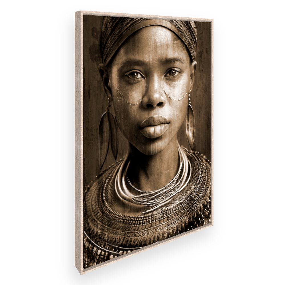 Toile Portrait tribal captivant