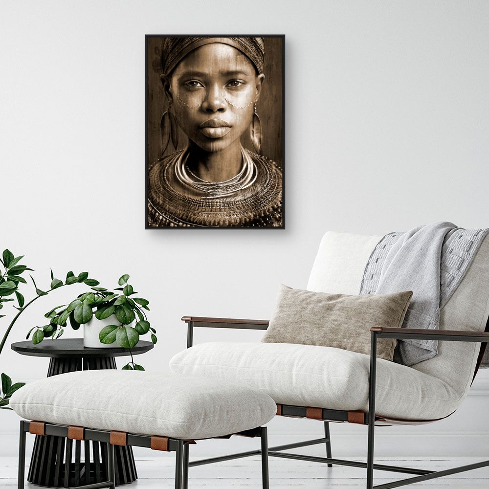 Tableau Portrait tribal captivant