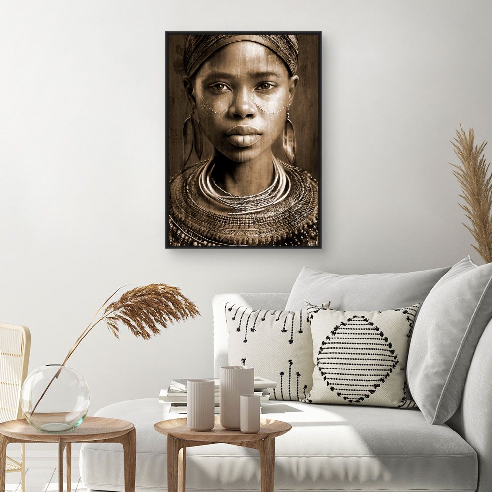 Tableau Portrait tribal captivant