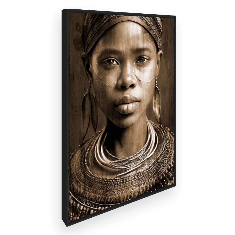 Toile Portrait tribal captivant