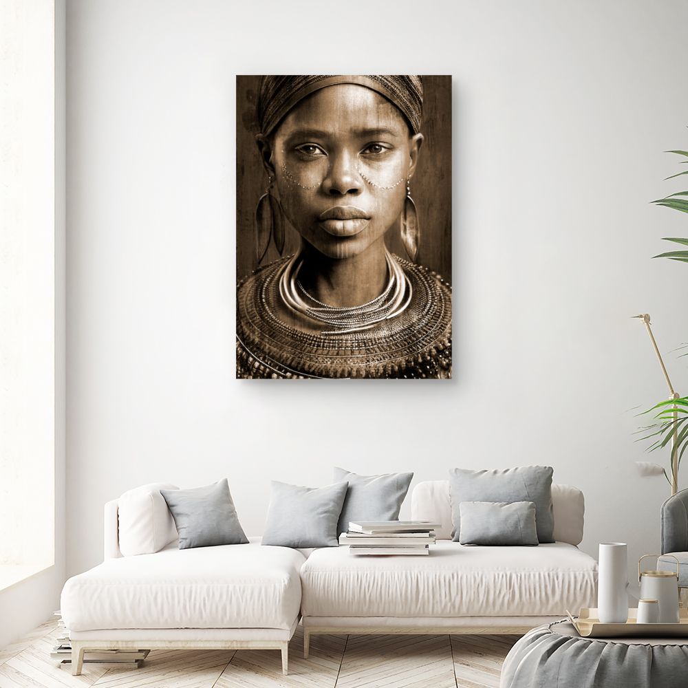 Tableau Portrait tribal captivant