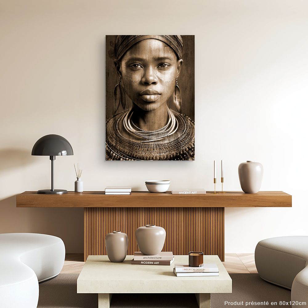 Tableau Portrait tribal captivant