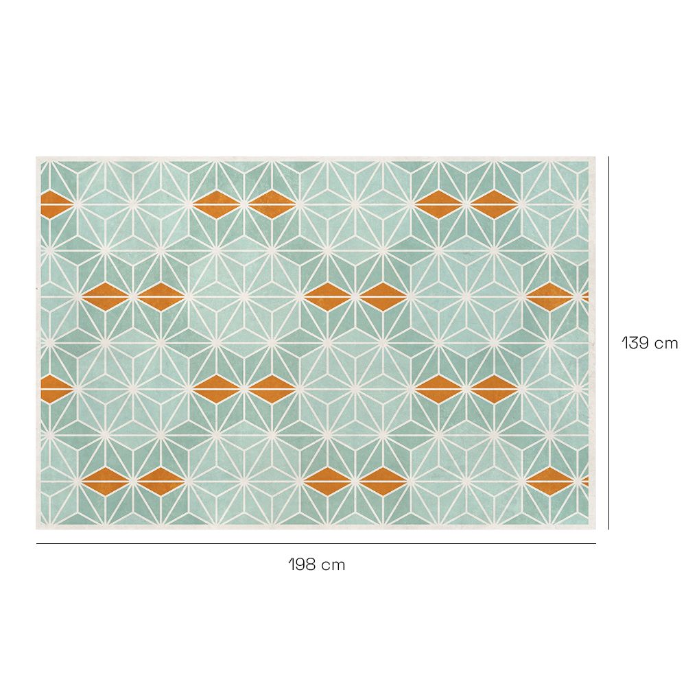 Tapis n°398 Motifs géométriques stylisés