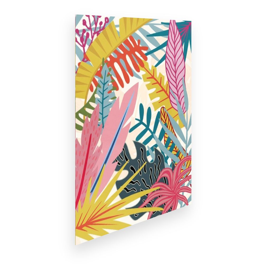 Affiche Feuillage exotique vibrant