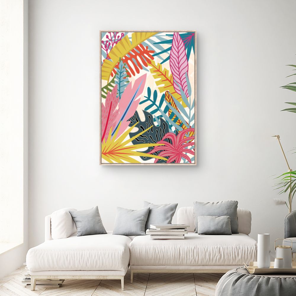 Tableau Feuillage exotique