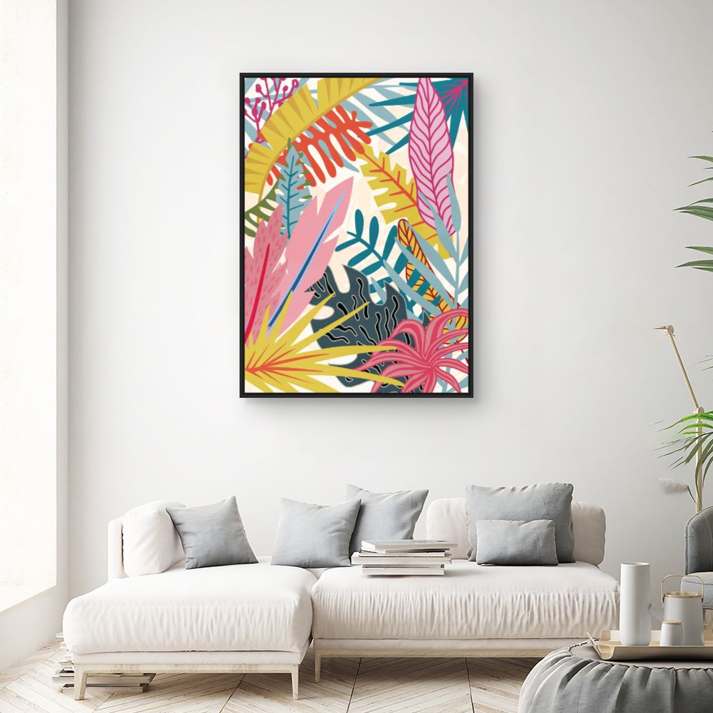 Tableau Feuillage exotique