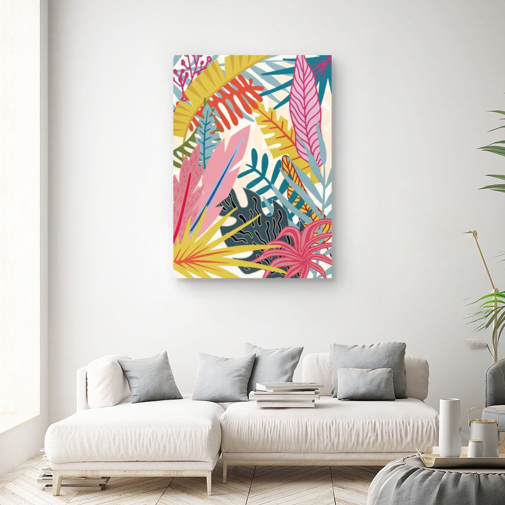 Tableau Feuillage exotique