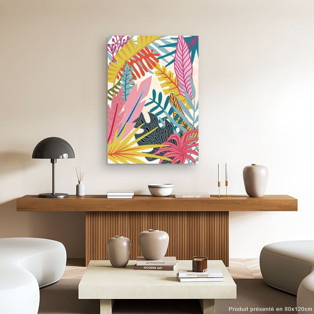 Tableau Feuillage exotique