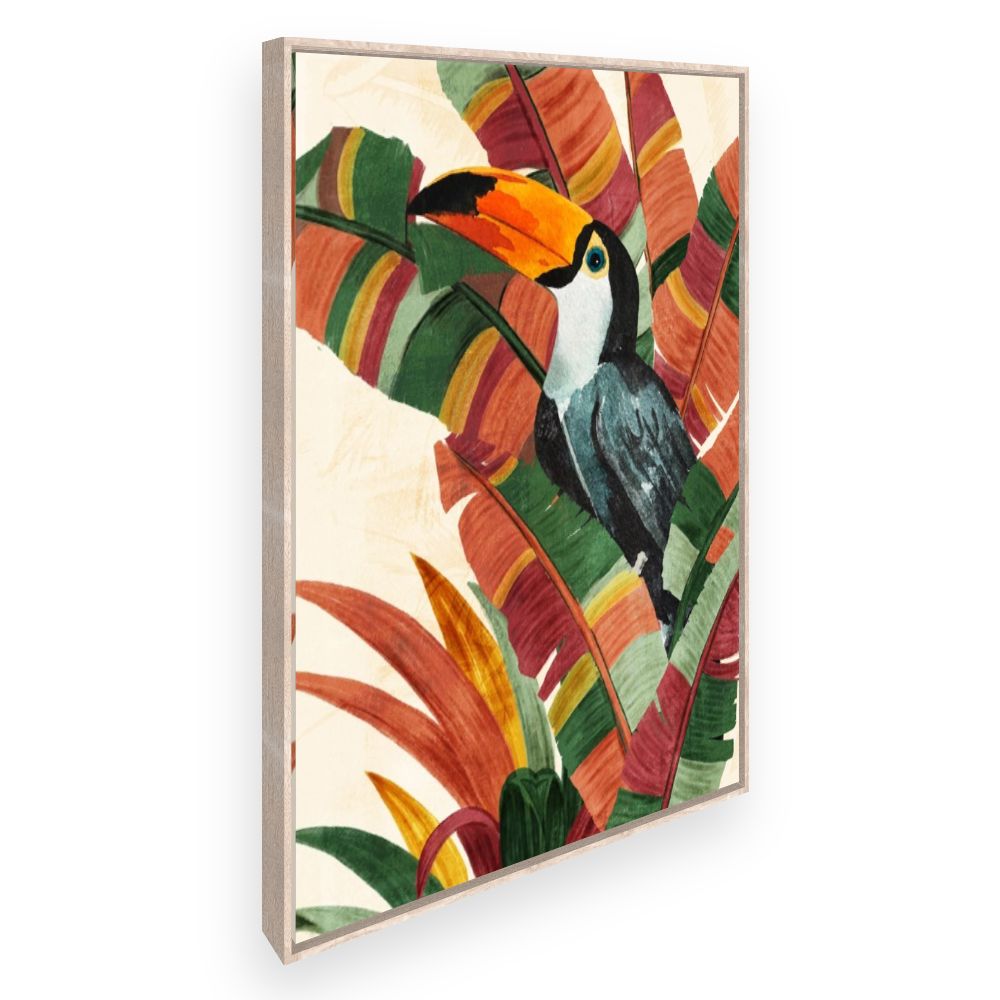 Toile Toucan tropical vibrant